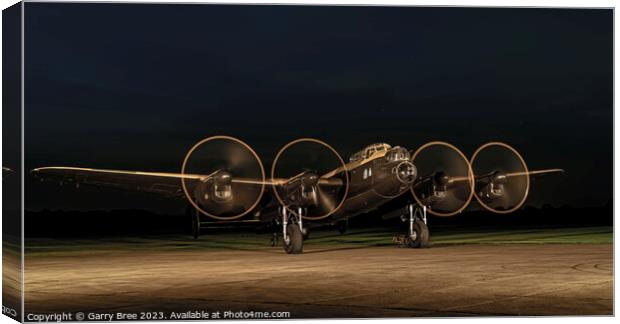 Avro Lancaster Bomber  'Just Jane' Canvas Print by Garry Bree
