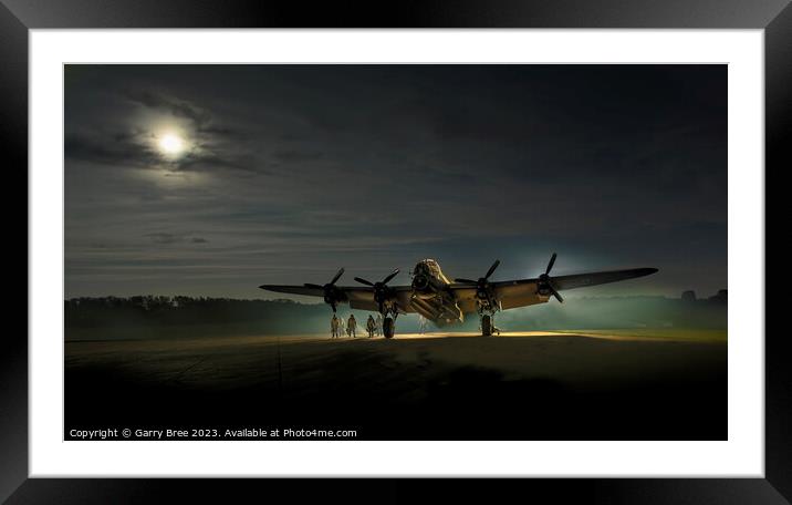 Avro Lancaster Bomber  'Just Jane' Framed Mounted Print by Garry Bree