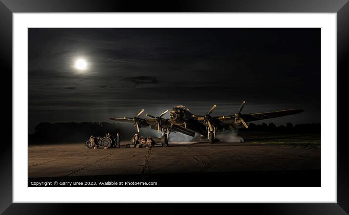 Lancaster Bomber  'Just Jane' loading Framed Mounted Print by Garry Bree