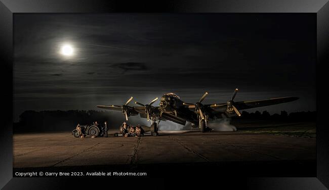 Lancaster Bomber  'Just Jane' loading Framed Print by Garry Bree