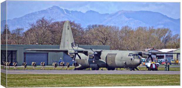 Royal Air Force C-130J Hercules Canvas Print by Allan Durward Photography