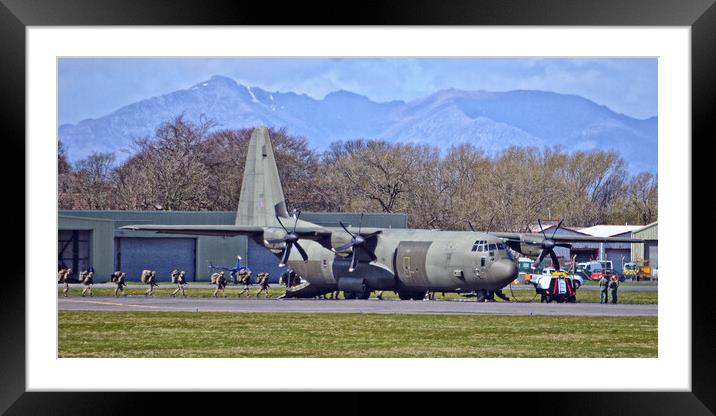 Royal Air Force C-130J Hercules Framed Mounted Print by Allan Durward Photography