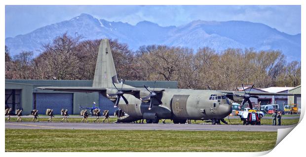 Royal Air Force C-130J Hercules Print by Allan Durward Photography