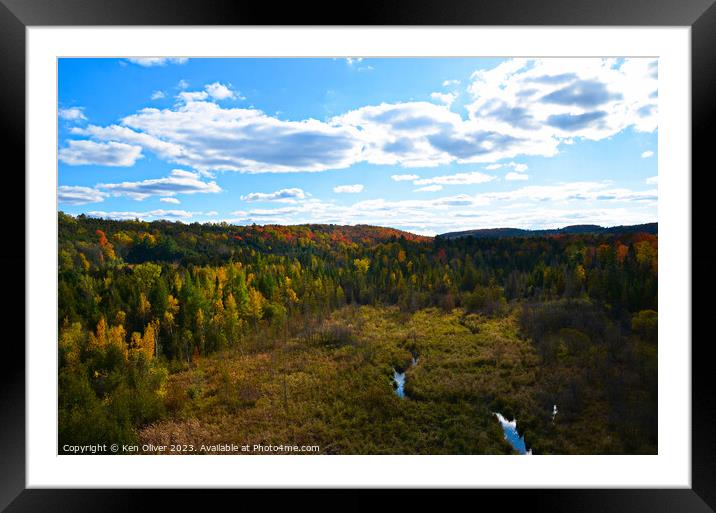 Autumn at Buttermilk Creek Framed Mounted Print by Ken Oliver