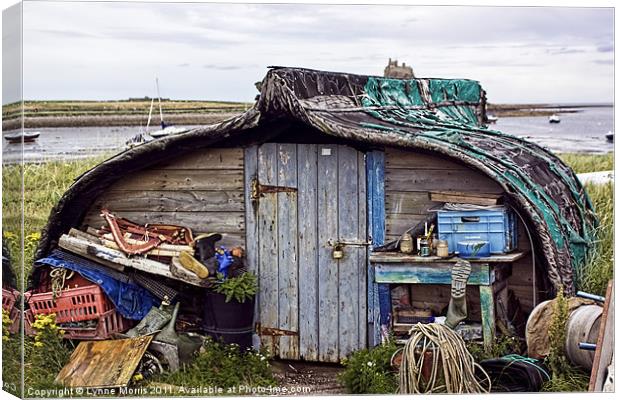 The Boat Shed Canvas Print by Lynne Morris (Lswpp)