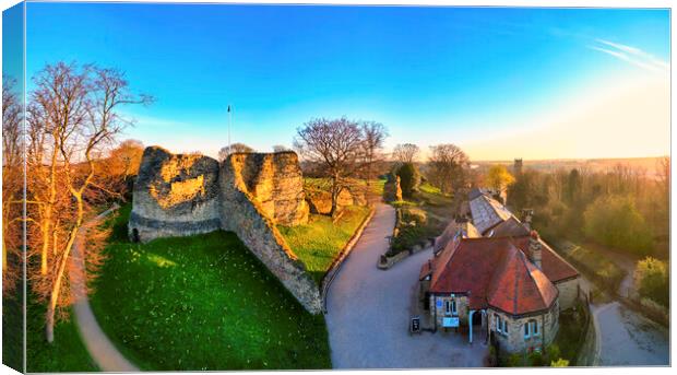 Pontefract Castle (Ponty Castle) Canvas Print by Tim Hill