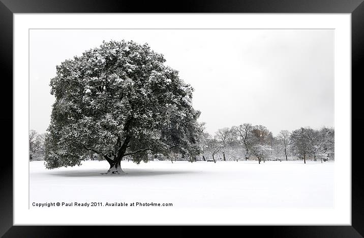 Snow in Greenwich Framed Mounted Print by Paul Ready