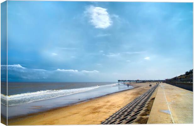 Big Sky at Skegness Canvas Print by Alison Chambers