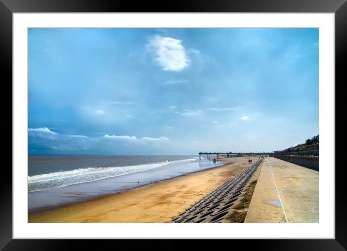 Big Sky at Skegness Framed Mounted Print by Alison Chambers