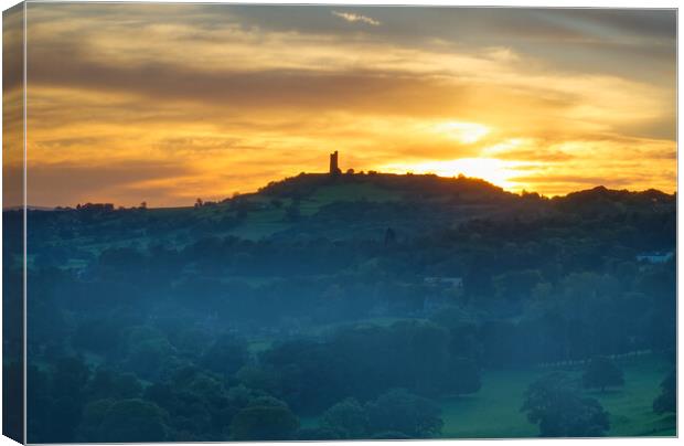 Castle Hill Huddersfield  Canvas Print by Alison Chambers