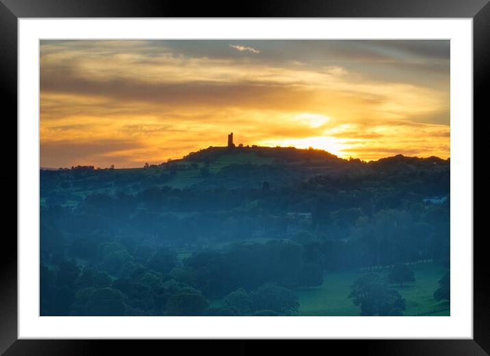 Castle Hill Huddersfield  Framed Mounted Print by Alison Chambers