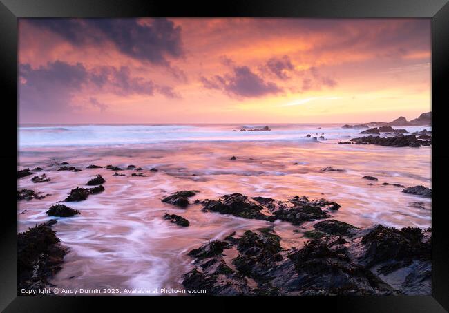 Dollar Cove Sunset Framed Print by Andy Durnin