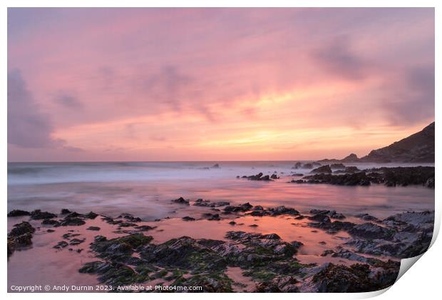 Church Cove Sunset Print by Andy Durnin
