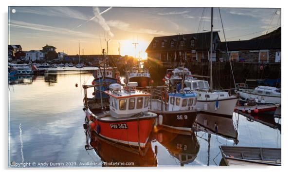 Mevagissey Sunrise  Acrylic by Andy Durnin