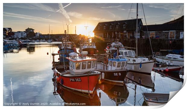 Mevagissey Sunrise  Print by Andy Durnin