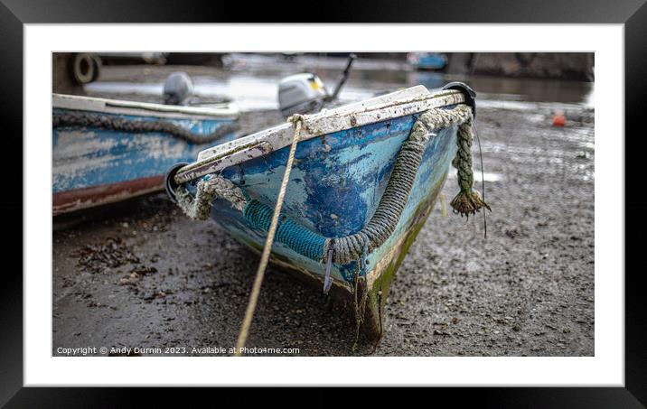 Old Rowing Boat Framed Mounted Print by Andy Durnin