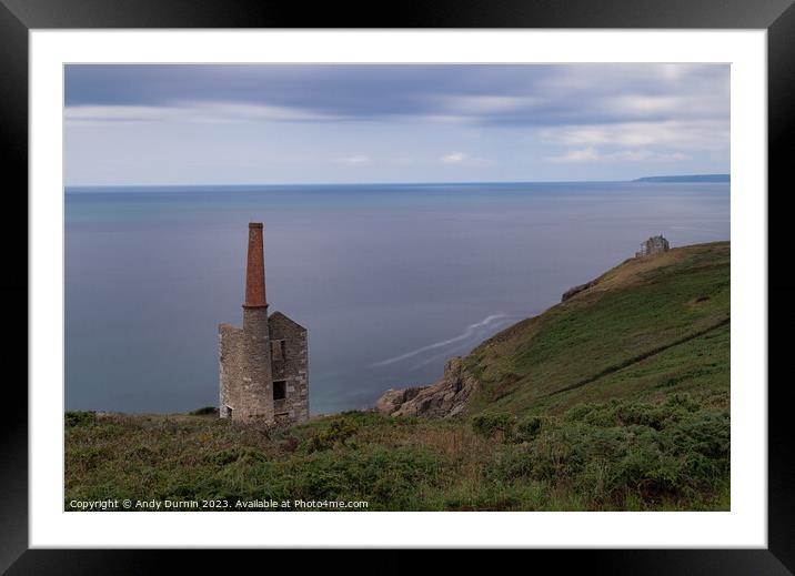 Wheal Prosper Mine Framed Mounted Print by Andy Durnin