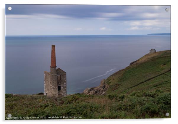 Wheal Prosper Mine Acrylic by Andy Durnin