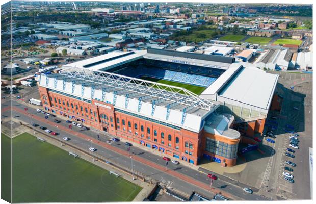 Ibrox Canvas Print by Apollo Aerial Photography