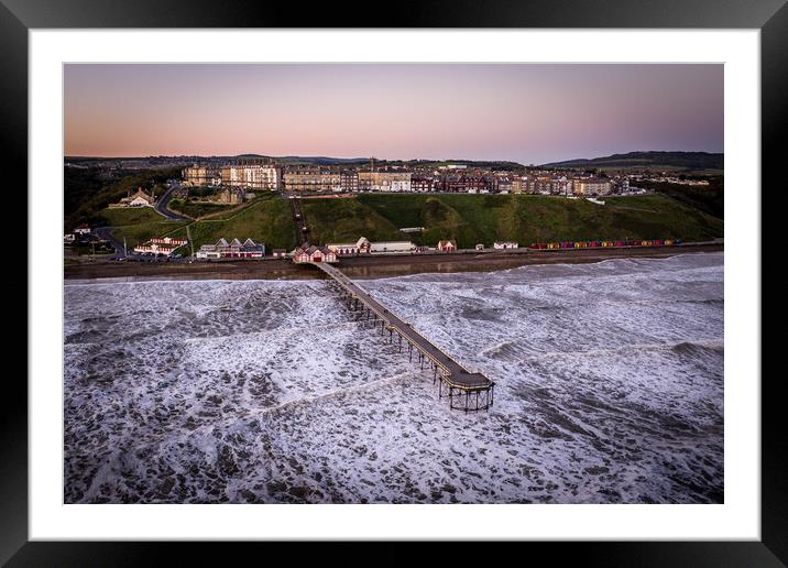 Saltburn by the sea Sunrise Framed Mounted Print by Apollo Aerial Photography