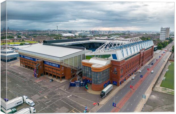 Ibrox home of the Gers Canvas Print by Apollo Aerial Photography