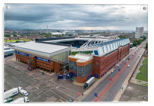 Ibrox home of the Gers Acrylic by Apollo Aerial Photography