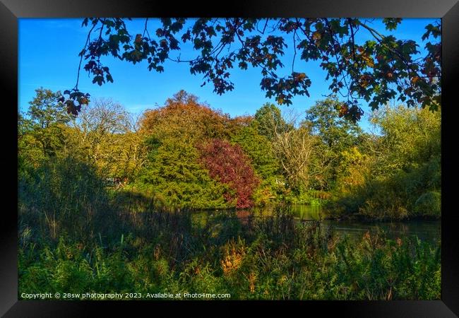 Autumns Reflections. Framed Print by 28sw photography