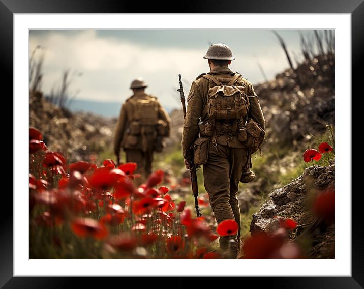 Walk Of Remembrance Framed Mounted Print by Steve Smith