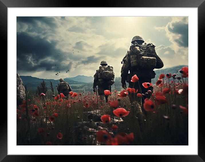 Walk Of Remembrance Framed Mounted Print by Steve Smith