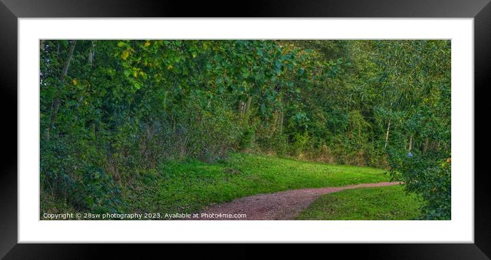 Where does it lead to? - (Panorama.) Framed Mounted Print by 28sw photography