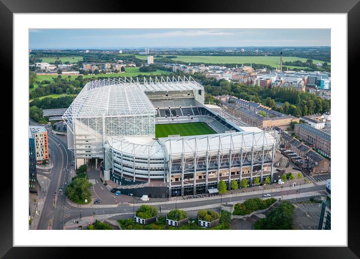 Home of Newcastle United Framed Mounted Print by Apollo Aerial Photography