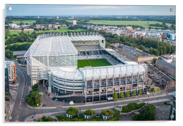 Home of Newcastle United Acrylic by Apollo Aerial Photography