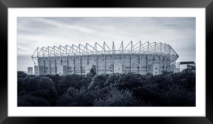St James Park Newcastle United Framed Mounted Print by Apollo Aerial Photography