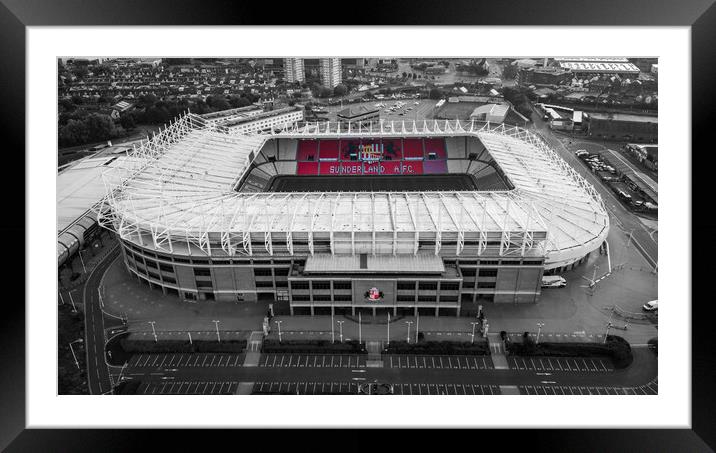 Sunderland AFC Framed Mounted Print by Apollo Aerial Photography
