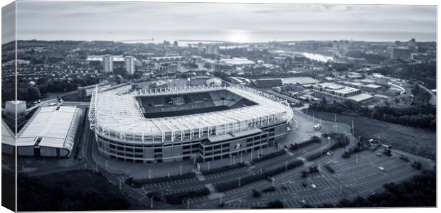 Sunderland Pano Canvas Print by Apollo Aerial Photography