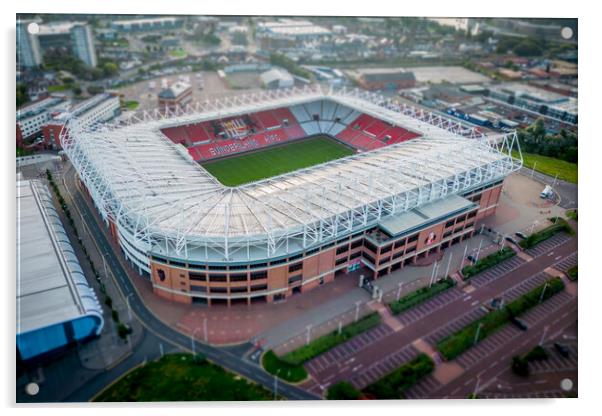 Sunderland AFC Acrylic by Apollo Aerial Photography