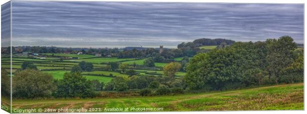 A change of Greasley - (Panorama.) Canvas Print by 28sw photography