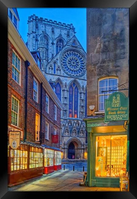 York Minster from Minster Gates   Framed Print by Darren Galpin