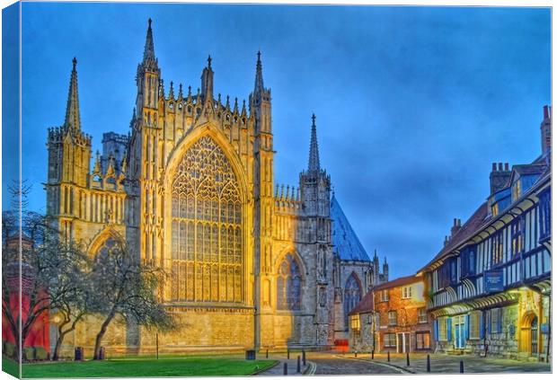 York Minster from College Green  Canvas Print by Darren Galpin