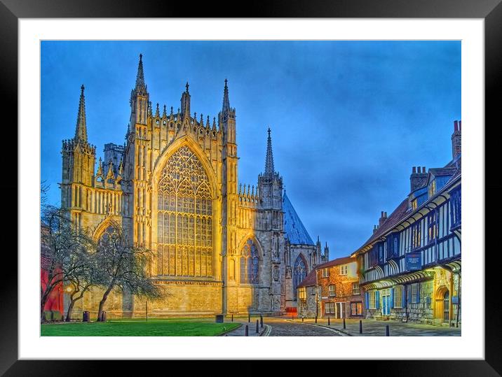York Minster from College Green  Framed Mounted Print by Darren Galpin
