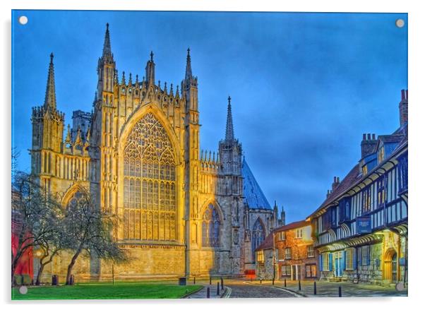York Minster from College Green  Acrylic by Darren Galpin
