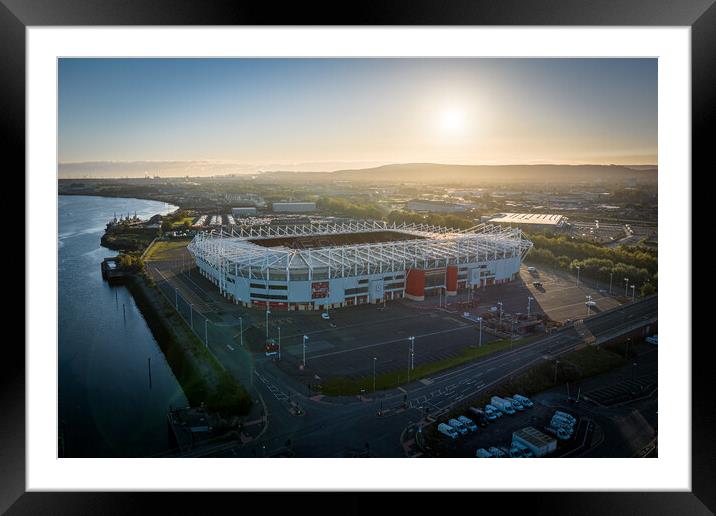 Dawn at the Riverside Framed Mounted Print by Apollo Aerial Photography