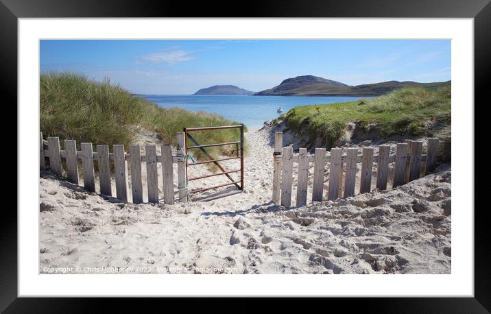 Vatersay Beach, South Barra Framed Mounted Print by Chris Mobberley