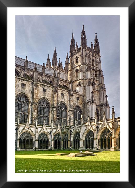 Canterbury Cathedral Framed Mounted Print by Alice Gosling