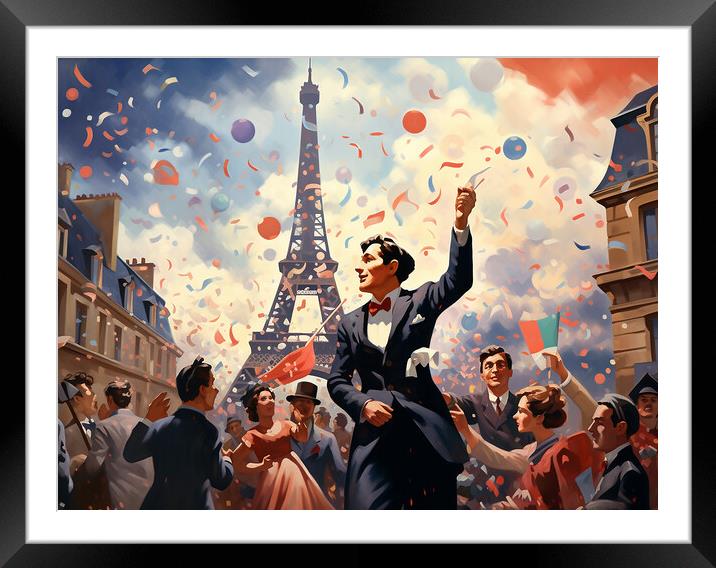 France Is Liberated Framed Mounted Print by Steve Smith