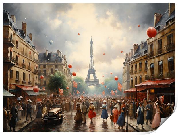 France Is Liberated Print by Steve Smith