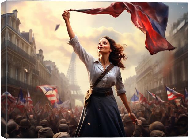 France Is Liberated Canvas Print by Steve Smith