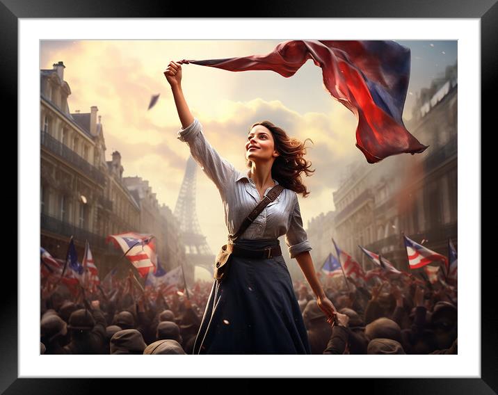 France Is Liberated Framed Mounted Print by Steve Smith