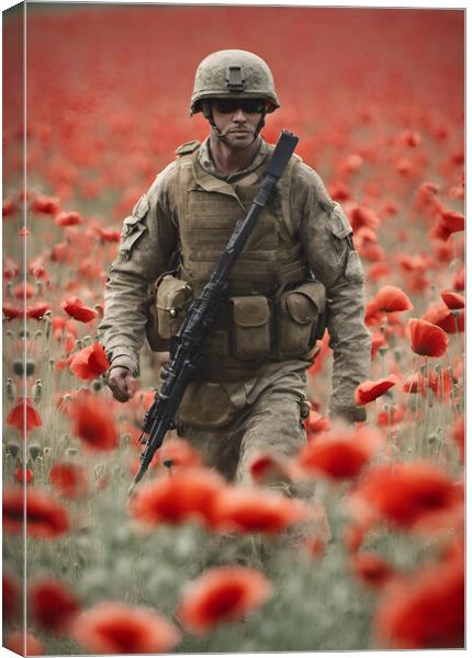 Soldiers Sacrifice Canvas Print by Picture Wizard