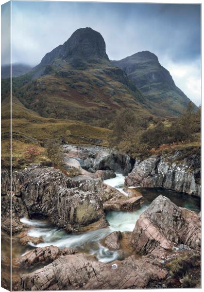 Moody Glencoe  Canvas Print by Anthony McGeever